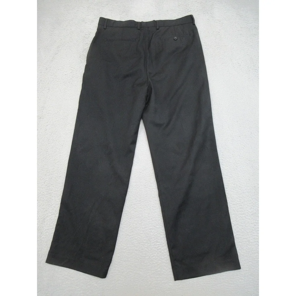 Banana Republic Wool Dress Pants Mens 38x32 Black Lined Classic Fit Work Office